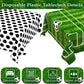 Wnink 4 Pack Soccer Plastic Tablecloth Soccer Party Decorations Disposable Rectangle Soccer Grass Table Cover Soccer Pattern Soc