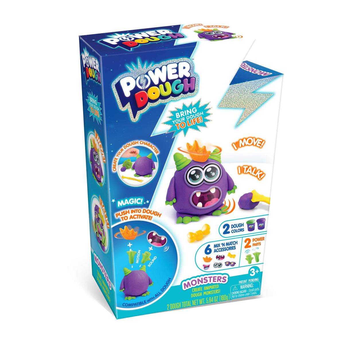 Canal Toys Power Dough Monsters Small Box Interactive Dough (11 Piece)