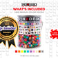 Pix Brix Pixel Art Puzzle Bricks Bucket, 1,500 Piece Kit, Medium Palette, Plastic, Model PBCM, STEM Toys for Ages 6+