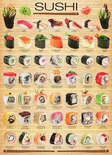 Eurographics Sushi Puzzle (1000-Piece) (6000-0597) , Orange