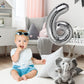 DTDO 40" Silver 6 Number Balloon - Big Foil Mylar for 6th Birthday Party Decorations, Aluminum, Perfect for Boys & Girls