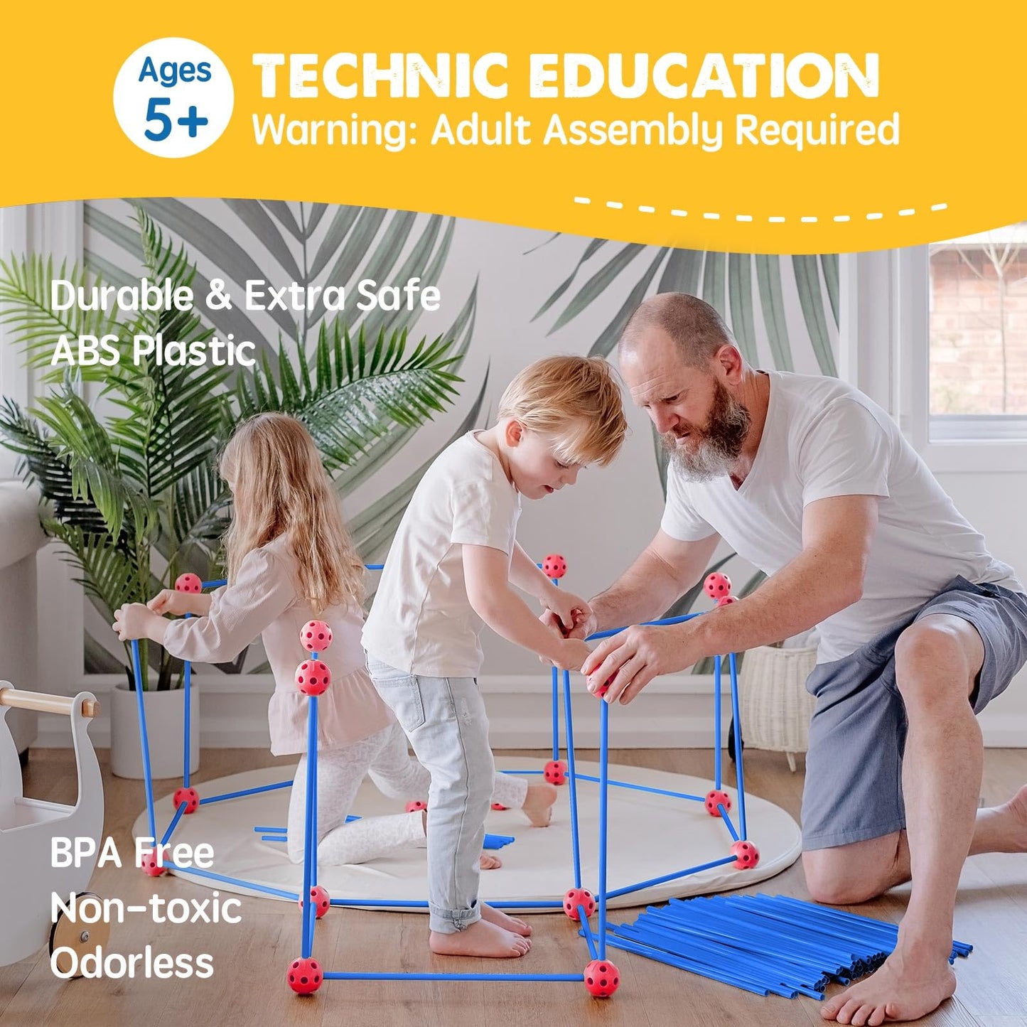Tiny Land Fort Building Kit Creative Fort Indoor Outdoor For 5,6,7,8 Years Old Boys And Girls Stem Building Toys With Storage Ba