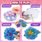 Flower Bouquet Art Craft Kit, Poke DIY Creative Activity Kit with with 6 Flowers & 6 Light Strings, Mess-Free Fun for Girls & Bo