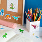 Karslora 105Pcs Dinosaur Stickers, Cute Dino Stickers For Kids, Dinosaur Stickers For Water Bottles,Teacher Reward Stickers, Din