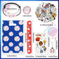 295 Pieces Baseball Party Favors Supplies Set Bulk Mini Baseballs Slap Bracelet Tattoo Sticker Keychain Adjustable Bracelet Good