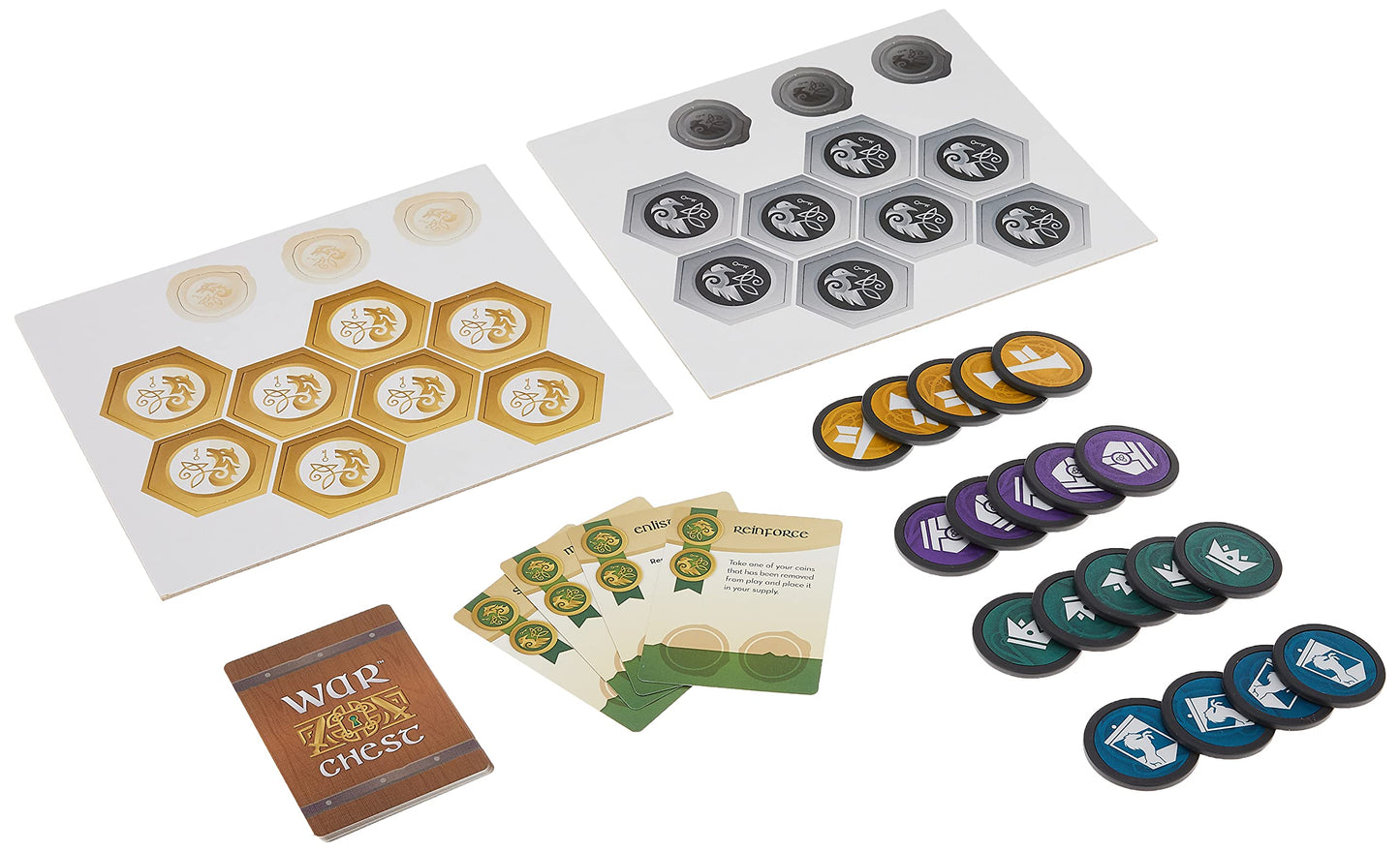 Aeg War Chest: Nobility Expansion | Bishop, Earl, Herald, Bannerman, Royal Guard | Masterful Tactical Warfare Board Game For 2 Or 4 Players | Ages 14+