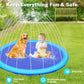 118'' Extra Large Splash Pad for Kids and Dogs, 9.83FT Giant Non-Slip Thickened Sprinkler Pad Pool, Summer Outdoor Water Toys fo