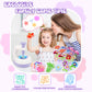 PERRYHOME Fabric Flower Bouquets DIY Kit, 300+ Pcs, Educational Arts & Crafts for Kids, White Purple, Model PFT01-CA02