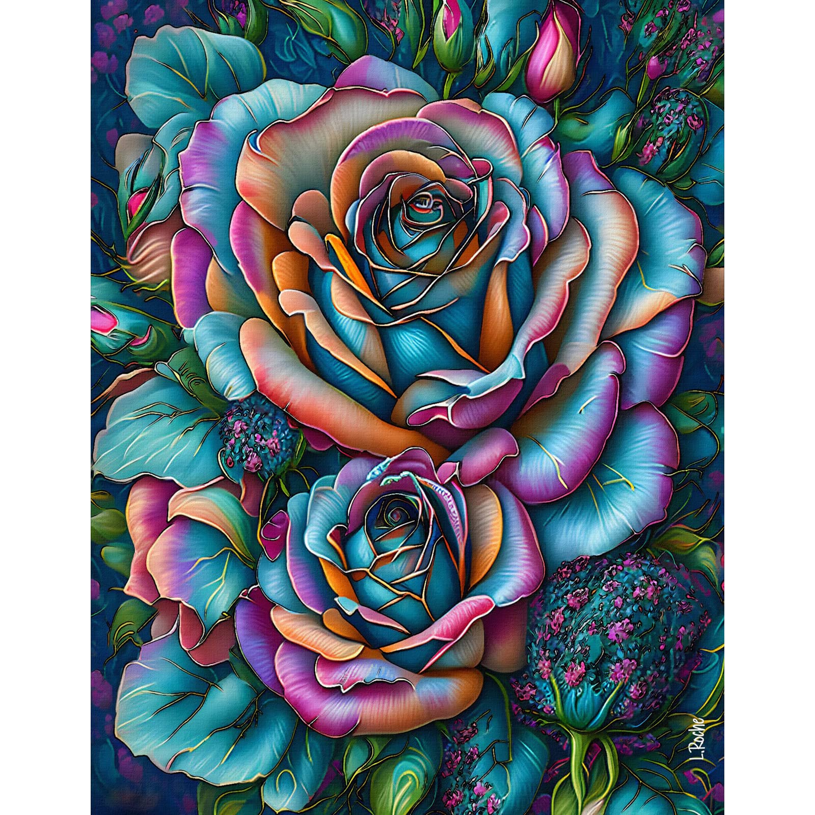 Ingooood Jigsaw Puzzle 1000 Pieces - Fantasy Series - ROSA DE FEBRERO - Entertainment Toys for mature-themed Special Graduation or Birthday Gift Home Decor