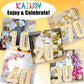 Suwen 40 Inch Hot Pink Large 5 Number Balloons Big Foil Helium Number Balloons 0-9 Jumbo Happy 5Th Mylar Birthday Party Decorati