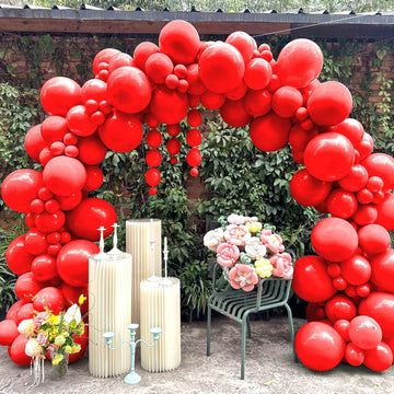 200 Pieces Red Balloons Red Balloon Arch Kit Red Balloon Garland Kit Red Latex Balloons Red Birthday Decorations For Valentine R
