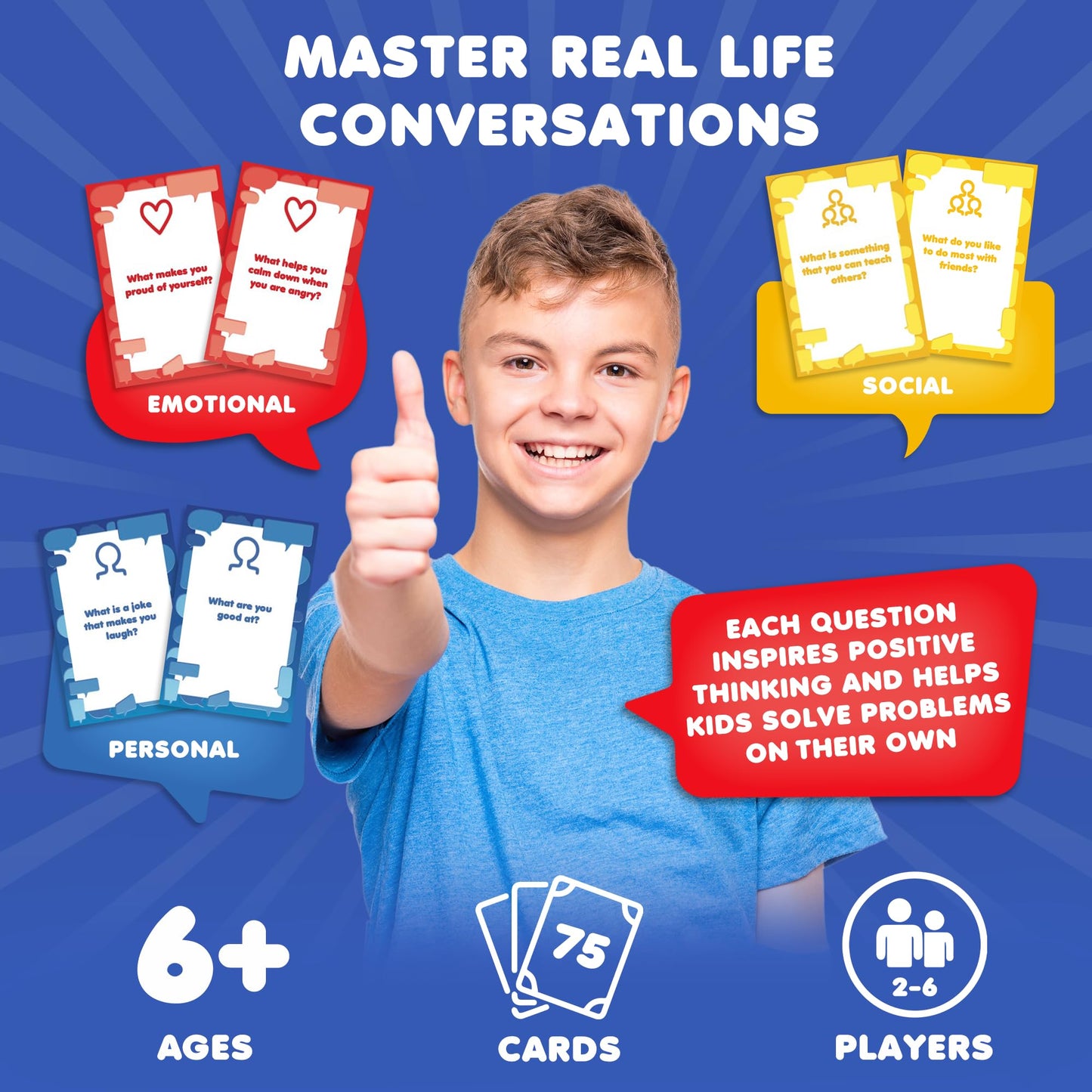 Strongsuit Chitchat Connect Conversation Cards For Kids Game | Social Skills Activities For Kids | Ice Breaker And Therapy Games | Ideal For Therapists And Parents | Develop Communication