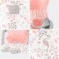 GAGAKU Baby Doll Carrier - Soft Cotton Stuffed Toy Accessories for Kids - Pink Flamingo Model BBDC1905-P