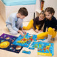 4 Packs 100Pcs World USA Map Puzzles for Kids Ages 4-6 Solar System Earth Exploration Jigsaw Puzzles Xmas Party Supplies World M