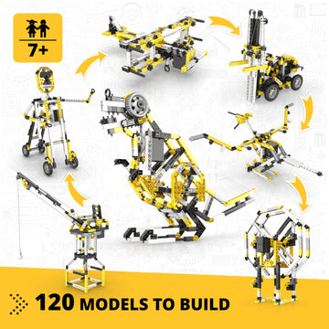 Engino- Inventor Stem Toys, 120 Motorized Models, Educational Toys For Kids 7+, Stem Projects For Inventors, Stem Building Toys, Gifts For Boys & Girls