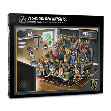 Youthefan Nhl Vegas Golden Knights Purebred Fans 500Pc Puzzle - A Real Nailbiter