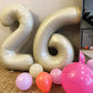Cream White 6 Balloon, Number Balloons 40 Inch, 6Th Balloons For Birthday Decorations, Cream White Party Supplies 6 Birthday Bal