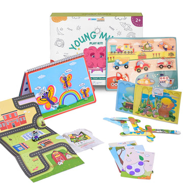 My house Teacher  Educational Toys Box for Kids 2 Year and Above | Montessori | Early Child Development | Car City mat | Vehicl