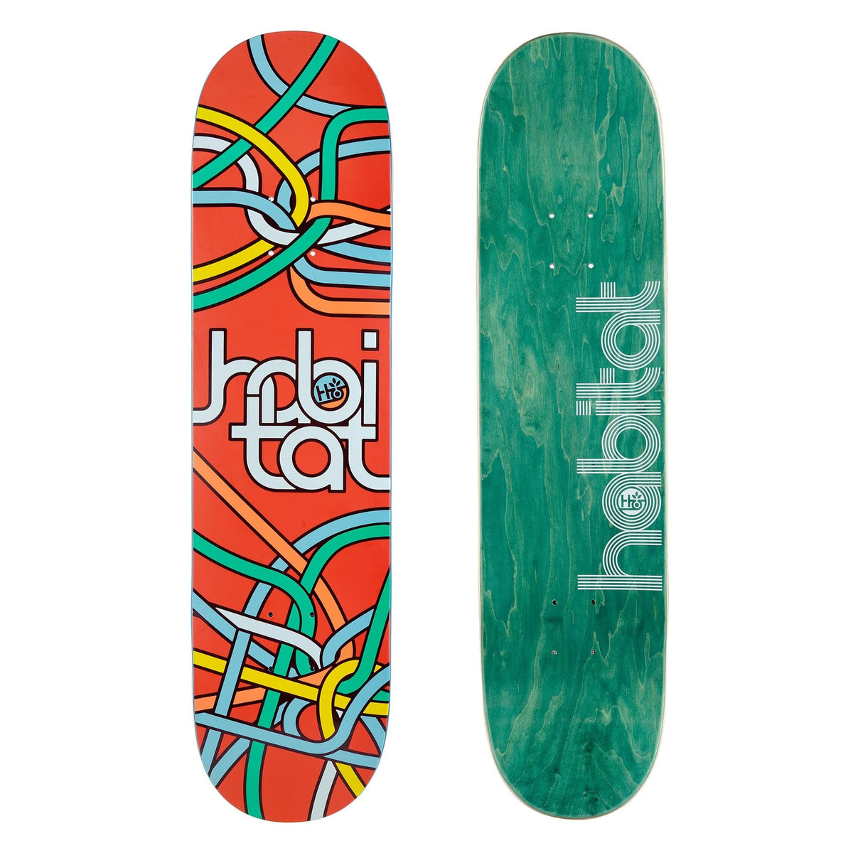 Habitat Skateboards Skateboard Deck Circuitry Red 8.0