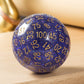 DNDND Galaxy Purple Resin D100 Dice 100 Sided Dice with Translucent Organza Bag for DND Dungeon and Dragons