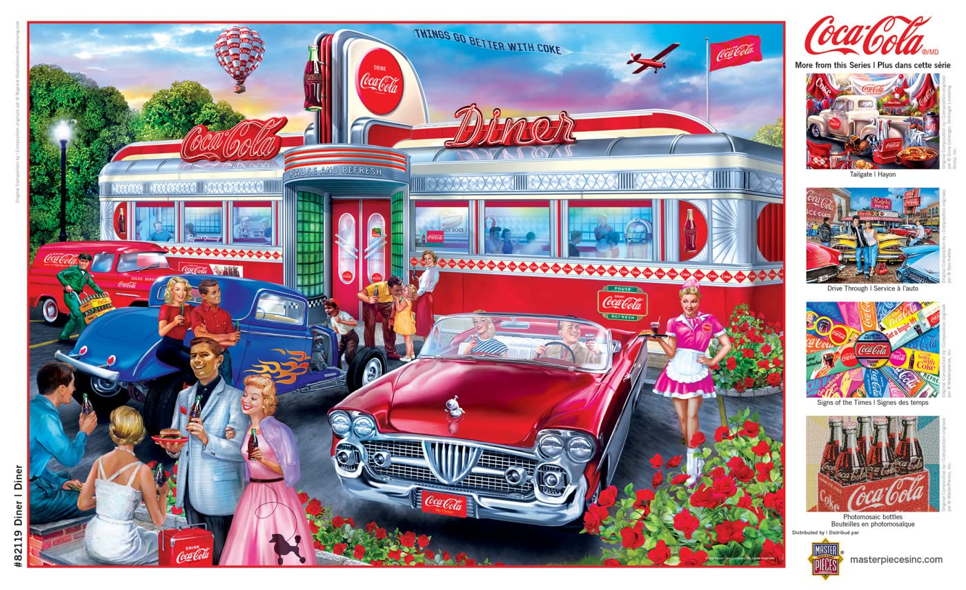 Coca-Cola Diner 1000 Piece Jigsaw Puzzle