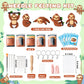 WATINC Needle Felting Starter Kit - Cute Doll Wool Felt Needle Felting Tools Foam Pad, DIY Home Decoration Needle Felting Craft