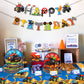 Roaring Good Time 60 Pcs Monster Trucks Birthday Decoration Kit - Monster Trucks Party Plates, Napkins, Tablecloth, Banner & Accessories - Red, Cartoon Theme