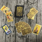 Sunhhx Tarot Cards, 78 Tarot Cards Deck Pvc Waterproof Wrinkle Resistant Gold Foil Classic Tarot Cards With English Instructions