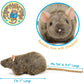 TigerHart 7 Inch Reuben The Rat Plush Mouse - White Acrylic Stuffed Animal