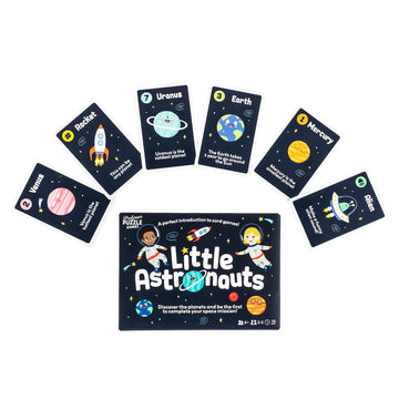 Professor PUZZLE Little Astronauts Card Game for Ages 4+, 2-5 Players, 10 Min Playtime - Fun Multicoloured Family Game