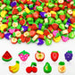 300 Pieces Mini Erasers Assortment Fruit Erasers Kids Pencil Erasers Bulk For Party Favor, Gift Filling, Home School Work Reward