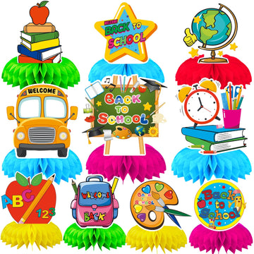DTOFOOT 10 Pieces Back to School Decorations, Back to School Centerpieces for Tables Back to School Table Decorations Back to Sc