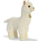 Aurora Realistic Miyoni Alpaca Stuffed Animal - Lifelike Detail - Cherished Companionship - White 11 Inches