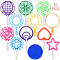 Oun Nana Bubble Wands Set, 12 Pcs Large Bubble Wands With Tray For Kids, Giant Bubble Wands Bubble Makers Bulk For Kids Summer Outdoor Bubble Party Favors
