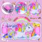 Sevenq Handheld Water Games For Girl, 4 Packs Cute Theme Water Toss Ring Game Aqua Toy Water Ring Game For Kids Stocking Stuffers