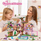 HSANHE Tree House Building Set, 1050 PCS Plastic Kit for Kids 6-12, Compatible with Lego Friends, Large Model 7682