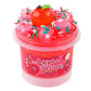 Christmas Stocking Stuffers For Kids, Apple Red Clear Slime, Crunchy Slime With Jelly Cube Slime Add-Ins, Slime Sensory Toys, Gi