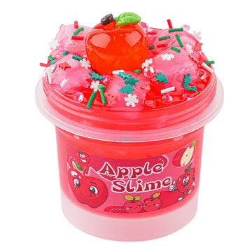 Christmas Stocking Stuffers For Kids, Apple Red Clear Slime, Crunchy Slime With Jelly Cube Slime Add-Ins, Slime Sensory Toys, Gi