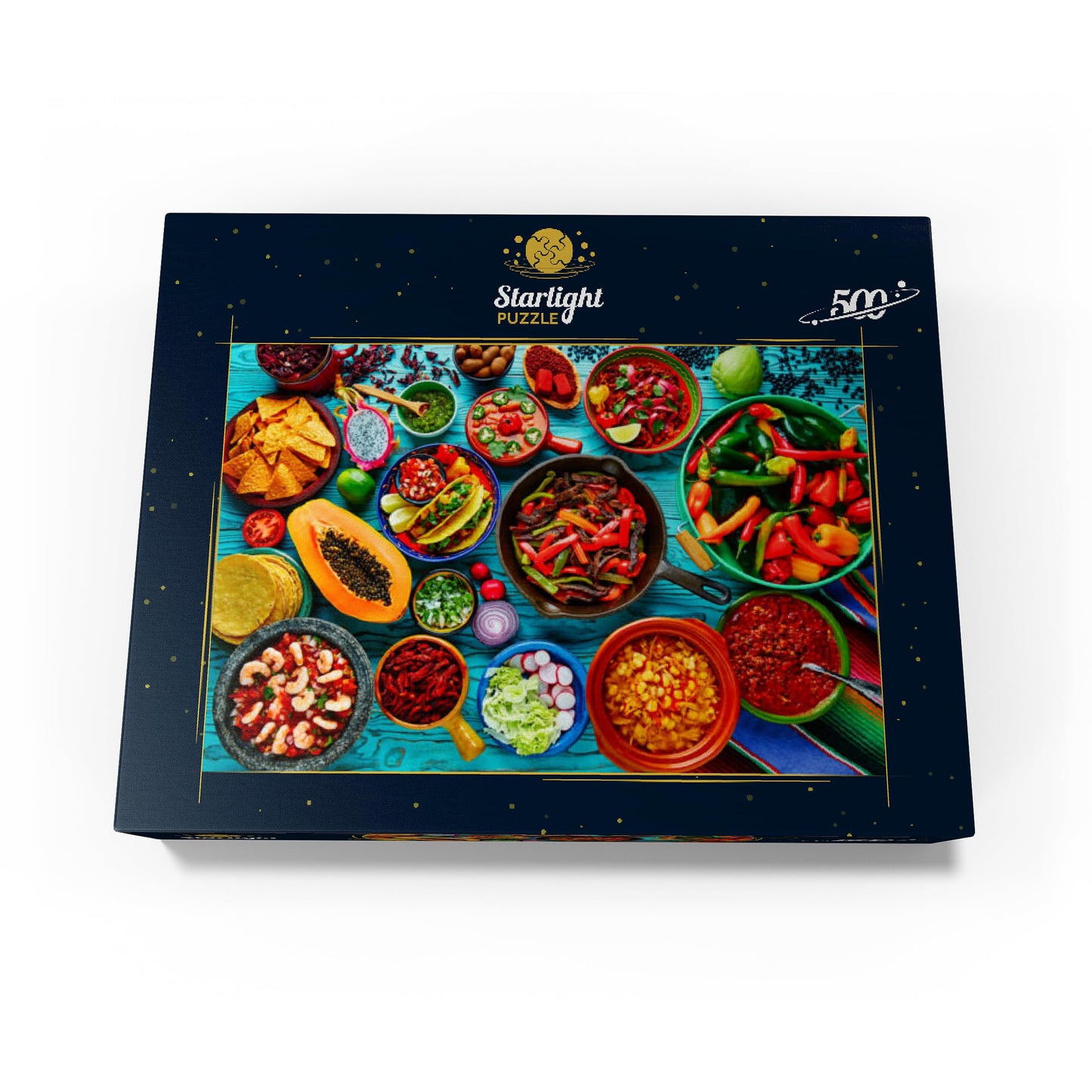 Mypuzzle Mexican Food - Premium 500 Piece Jigsaw Puzzle - Made In Usa