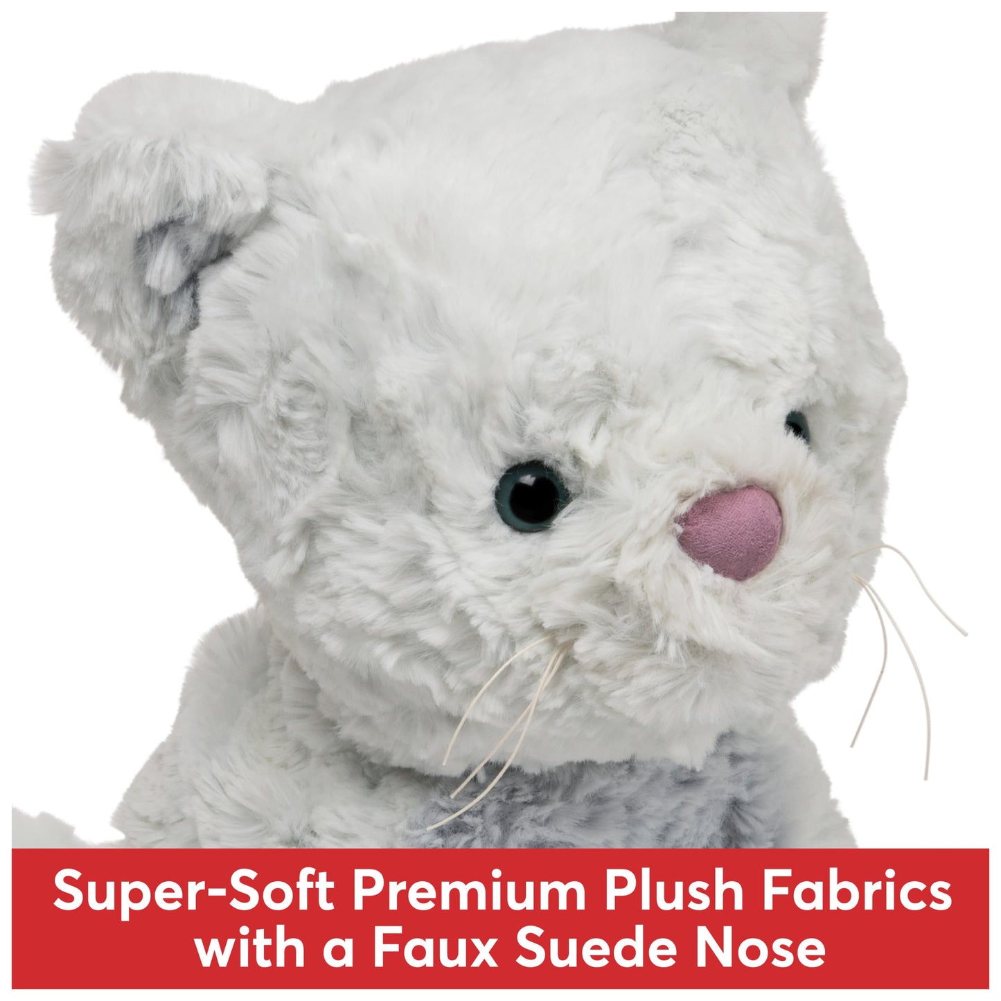 Gund Cozys Collection Kitty Cat Plush Soft Stuffed Animal For Ages 1 And Up, Blue, 10''