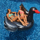 Swimline 90628 Giant Black Swan Inflatable Ride-On Pool Float Large