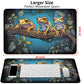 DIGTIALL Card Mat for MTG & TCG Playmat Mouse Pad 24 x 14 Game Mat for MTG RPG CCG Trading Card Game Playmats Table Mat Perfect for Card Games Video Games Computer Office Colorful Frogs