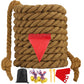 Outdoor Tug Of War Rope For Kids & Adults - 20Ft Brown, Fun For Family Reunion, Birthday Parties, Camping & Picnic Games