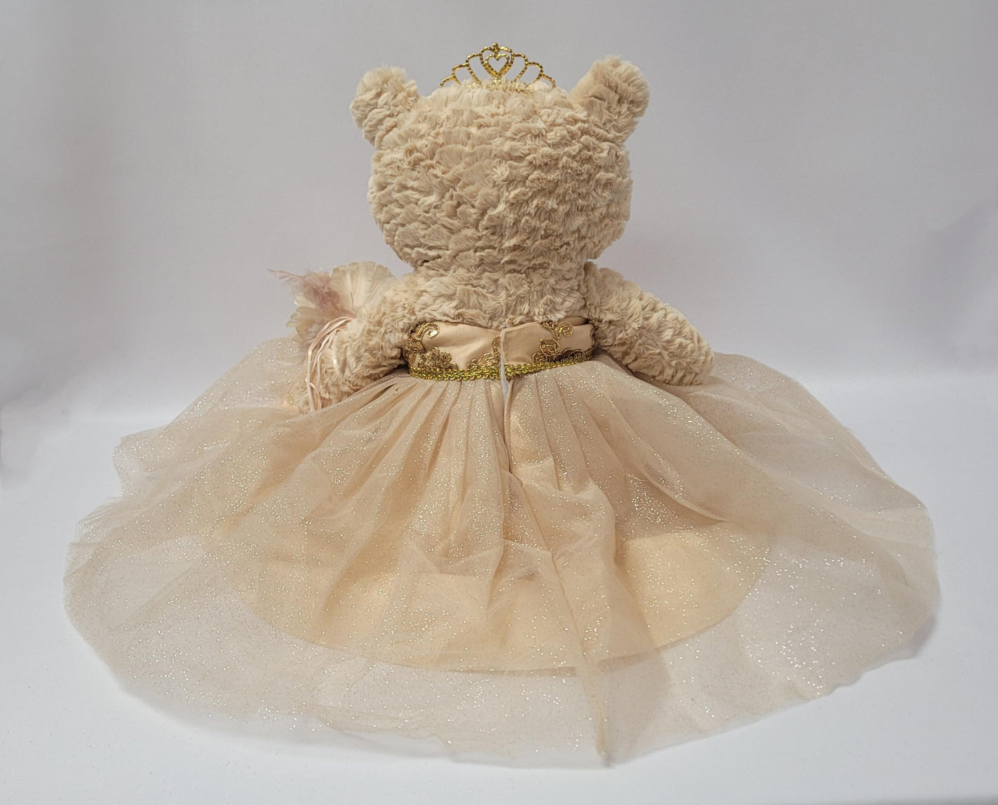 Kinnex Collections Since 1997 20' Quince Anos Quinceanera Last Doll Teddy Bear With Dress (Centerpiece) ~ B16632-34 (Champane)