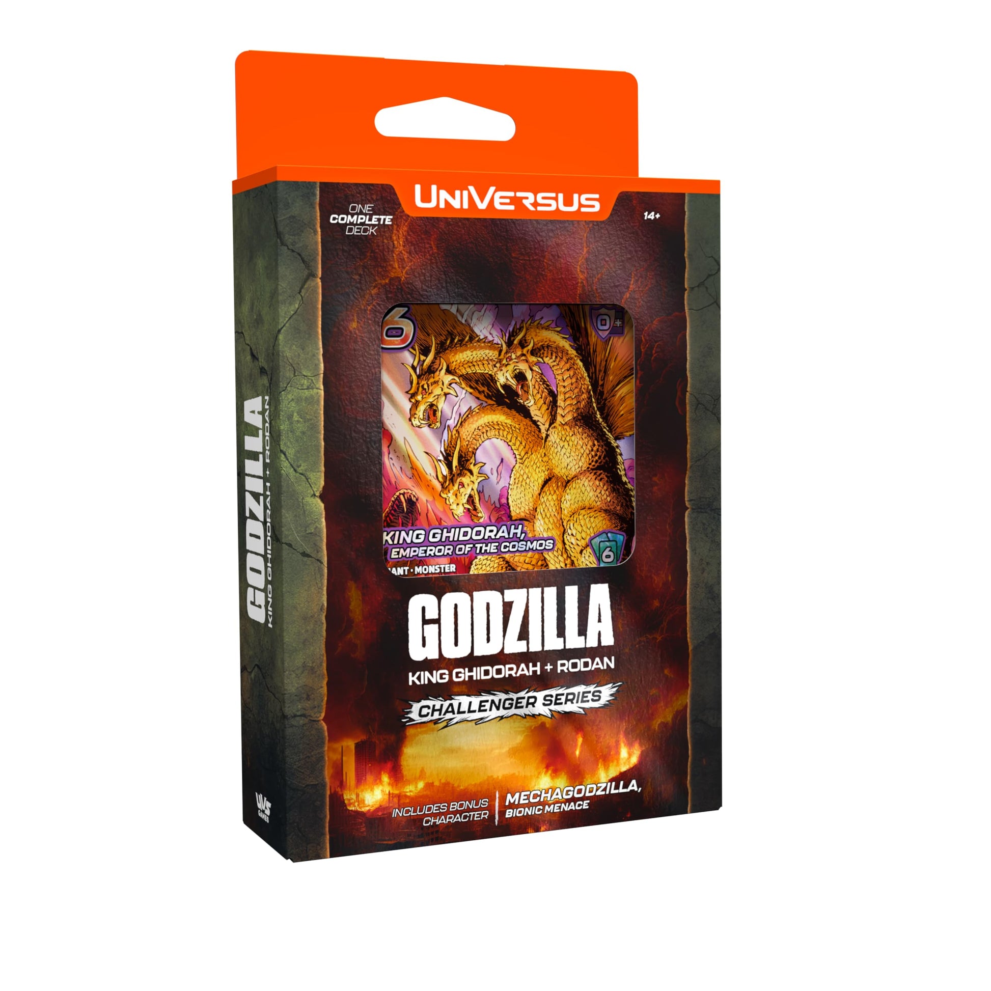 UniVersus Godzilla Challenger Series  King Ghidorah & Rodan Deck  2 Character Decks, Ready to Play, Deck Building Card Game, L