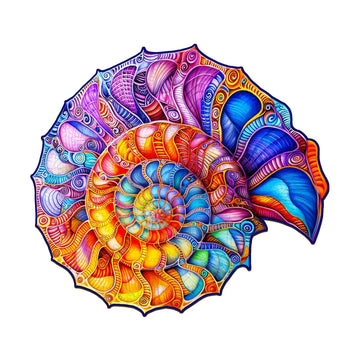 Jigfoxy Wooden Puzzles For Adults, Conch Wood Puzzles Adult, Unique Animal Shape Wooden Jigsaw Puzzles For Adults, Birthday Gift