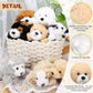 8-Piece Plush Pets Set, 5-Inch Assorted Stuffed Animals, Small Long-Hair Dogs For Kids, Classroom & Party Decorations