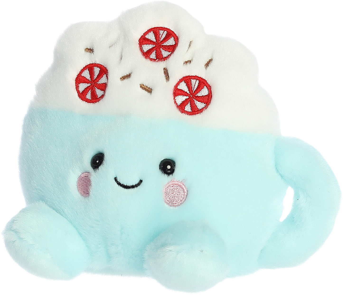 Aurora® Palm Pals™ Piper Peppermint Latte™ Stuffed Animal, Blue, 5 Inches, Pocket-Sized Fun, Polyester, Model: 092943993198