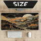 for MTG Playmat TCG Board Game Mat Plus 50 Pcs Card Sleeves, 24 x 14 Table Mats Game Mousepad with Soft Surface Non-Slip Base fo
