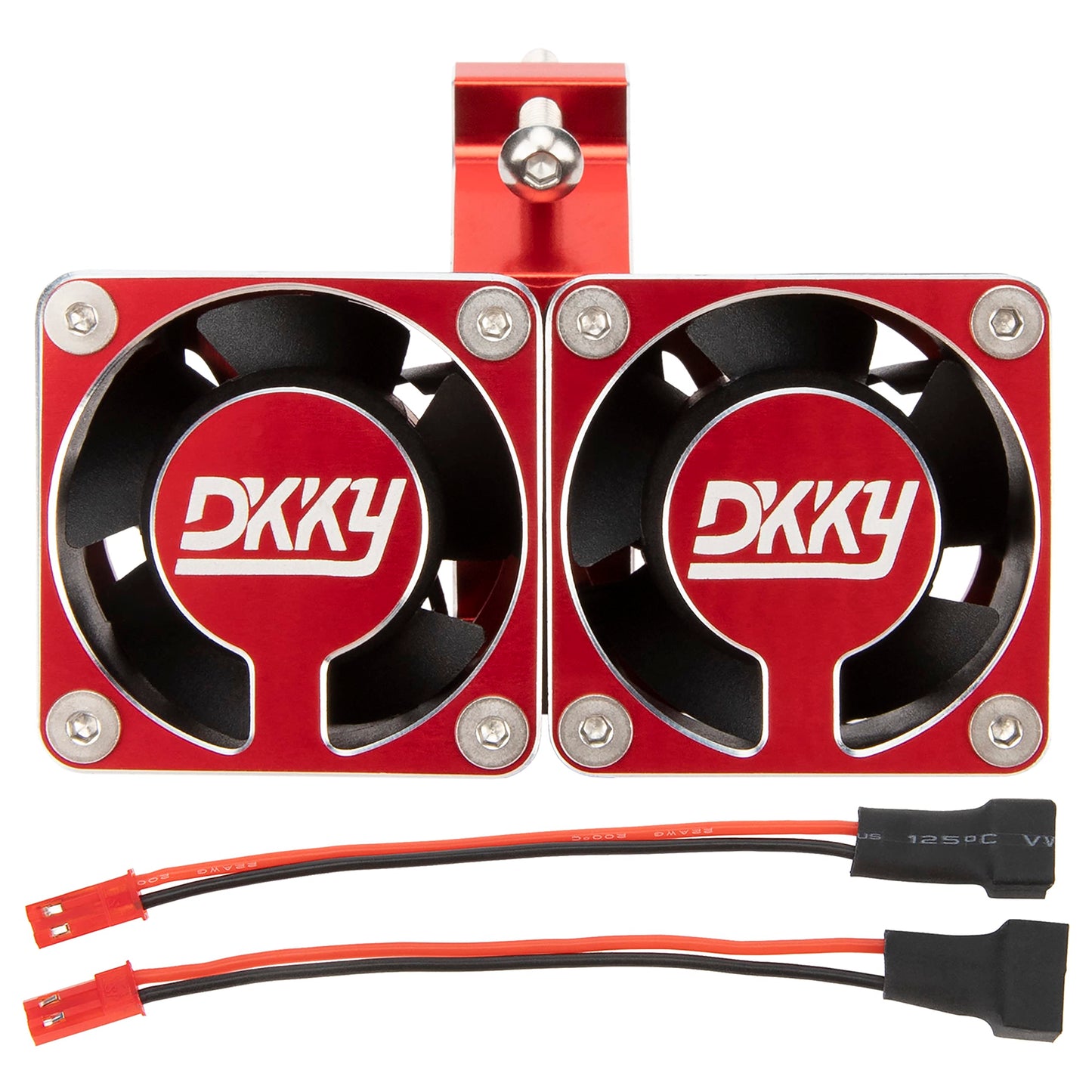 DKKY RC Motor Cooling Fan Heatsink 20000 RPM 54-58mm Ajustable Mount for ARRMA Axial 1/5 1/6 1/7 RC Models with 1717 5687 56113